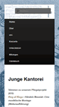 Mobile Screenshot of junge-kantorei.de